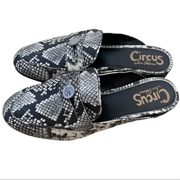Circus by Sam Edelman ~ Embossed Snake Skin ~ Slip On Mule ~ size 9 - Picture 3 of 9
